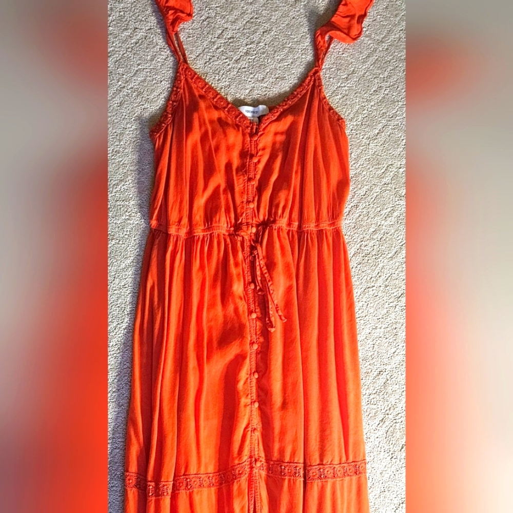 Forever 21 Button-down Maxi dress with a slit on the bottom [1X]